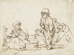 The Pancake Woman by Rembrandt van Rijn